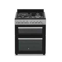 Thermogatz TGS 8001 IX Κουζίνα Υγραερίου & Ρεύματος 92lt με Εστίες Υγραερίου & Ρεύματος Π60εκ. Inox